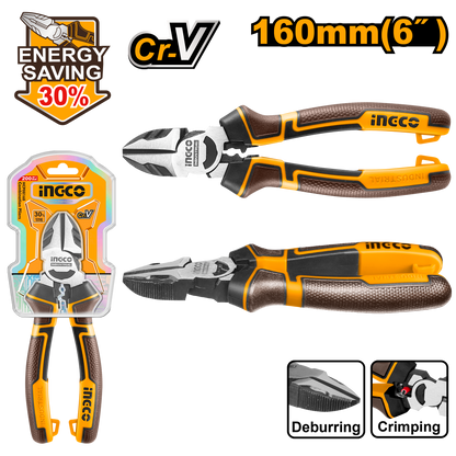 INGCO PLIER DIAG 160MM HL CR-V