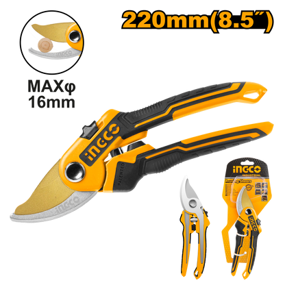 INGCO SHEAR PRUNING 220MM 55 C/STEEL BLD