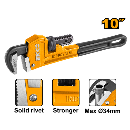 INGCO PIPE WRENCH 250MM 10