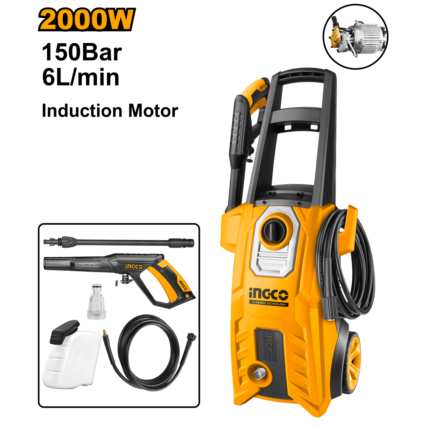 HIGH PRESSURE WASHER 2000W