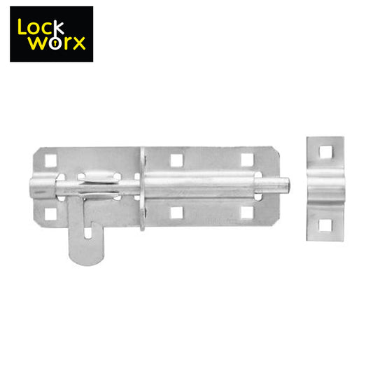 LOCK WORX Padbolt 150mm Zinc Door Fitting LWFPB150-1