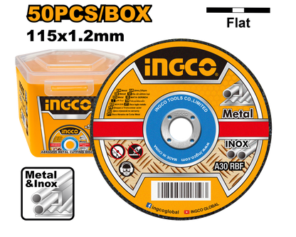 INGCO DISC CUT STEEL 115X1.2MM 50PC