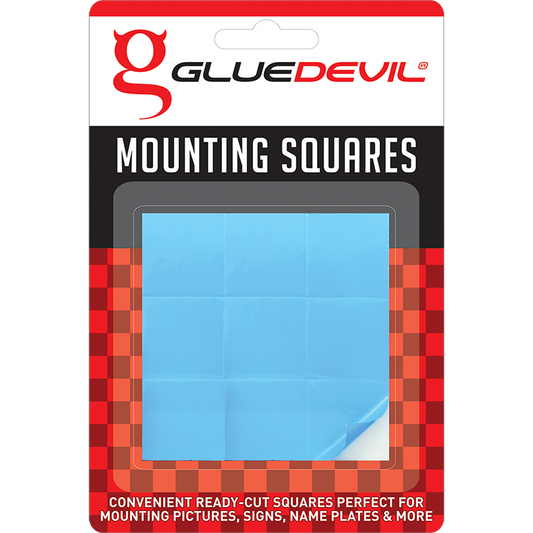 GLUEDEVIL DOUBLE SIDED MOUNTING SQUARES 24mm x 24mm