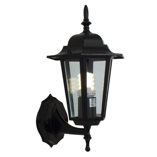 EUROLUX Lantern 6 panel up facing black