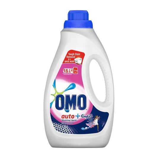 Omo Auto Washing Liquid with A Touch of Comfort 1.5 L