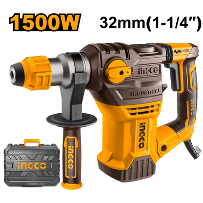 INGCO DRILL ROTARY HAMMER 1500W PA6 BMC