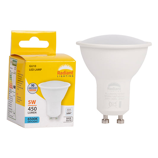 GU10 Frosted Lens 5w LED 6500K Non Dimmable N