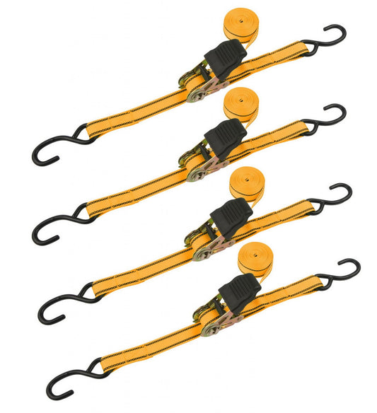 Tie Down Ratchet 4 Pc 25mm x 5mts 225kg INDUSTIAL
