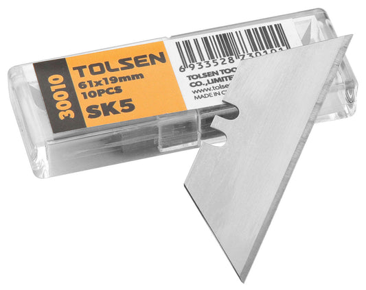 Knife Blade 10pk SK5 Blister TOLSEN