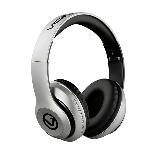 Volkano Impulse Series Bluetooth Head Phones – Silver