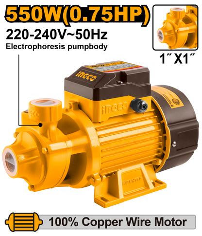 INGCO PUMP  550W MAX FLOW 45L/MIN