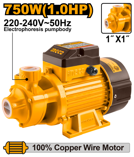INGCO PUMP 750W MAX FLOW 50L/MIN