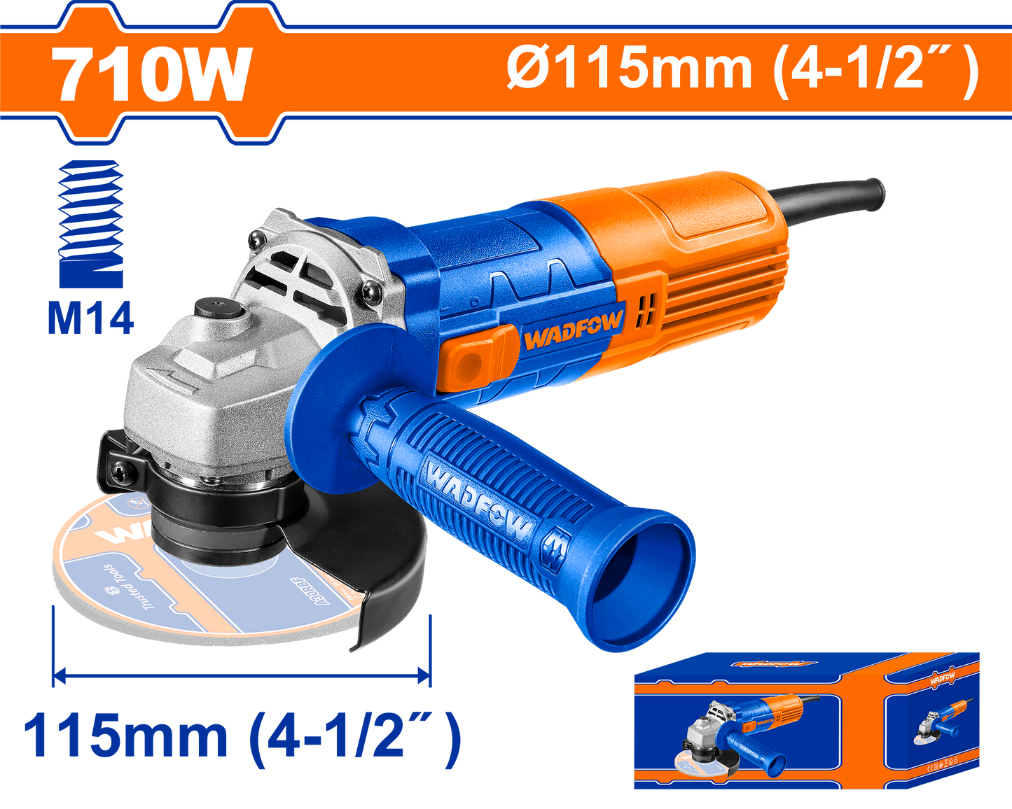 ANGLE GRINDER 710W 115MM