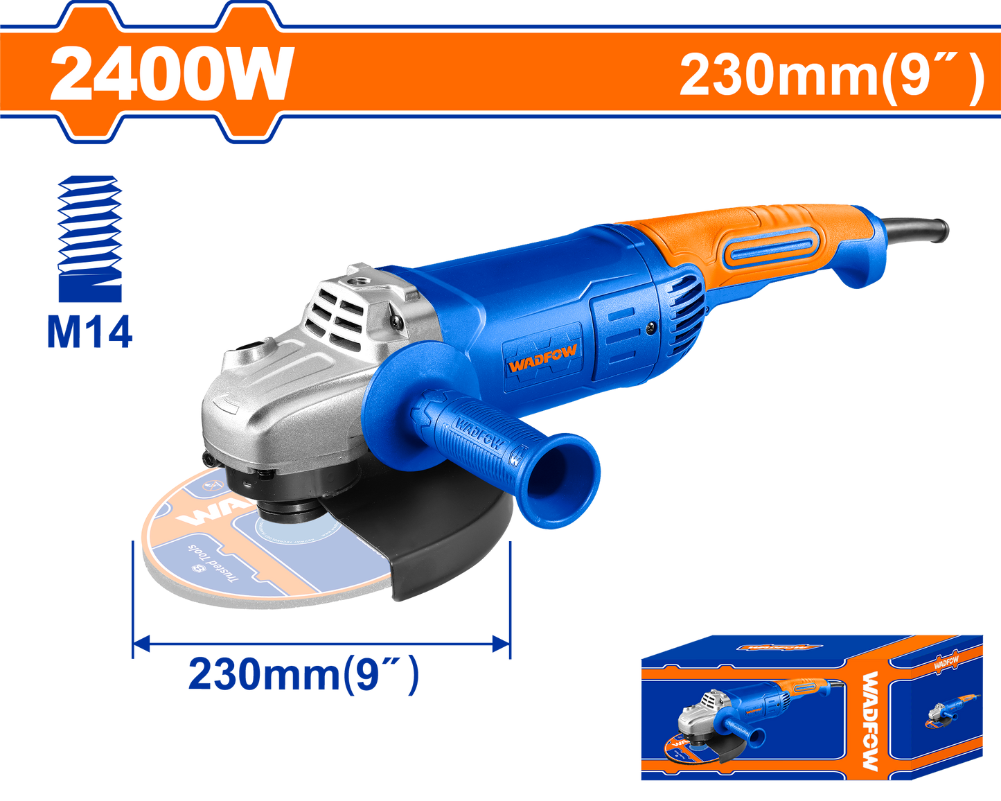 ANGLE GRINDER 2400W 230MM