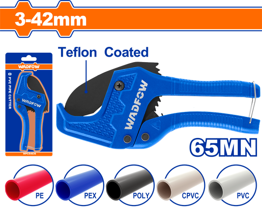 WADFOW PIPE CUTTER PVC 3-42MM 65Mn 203MM