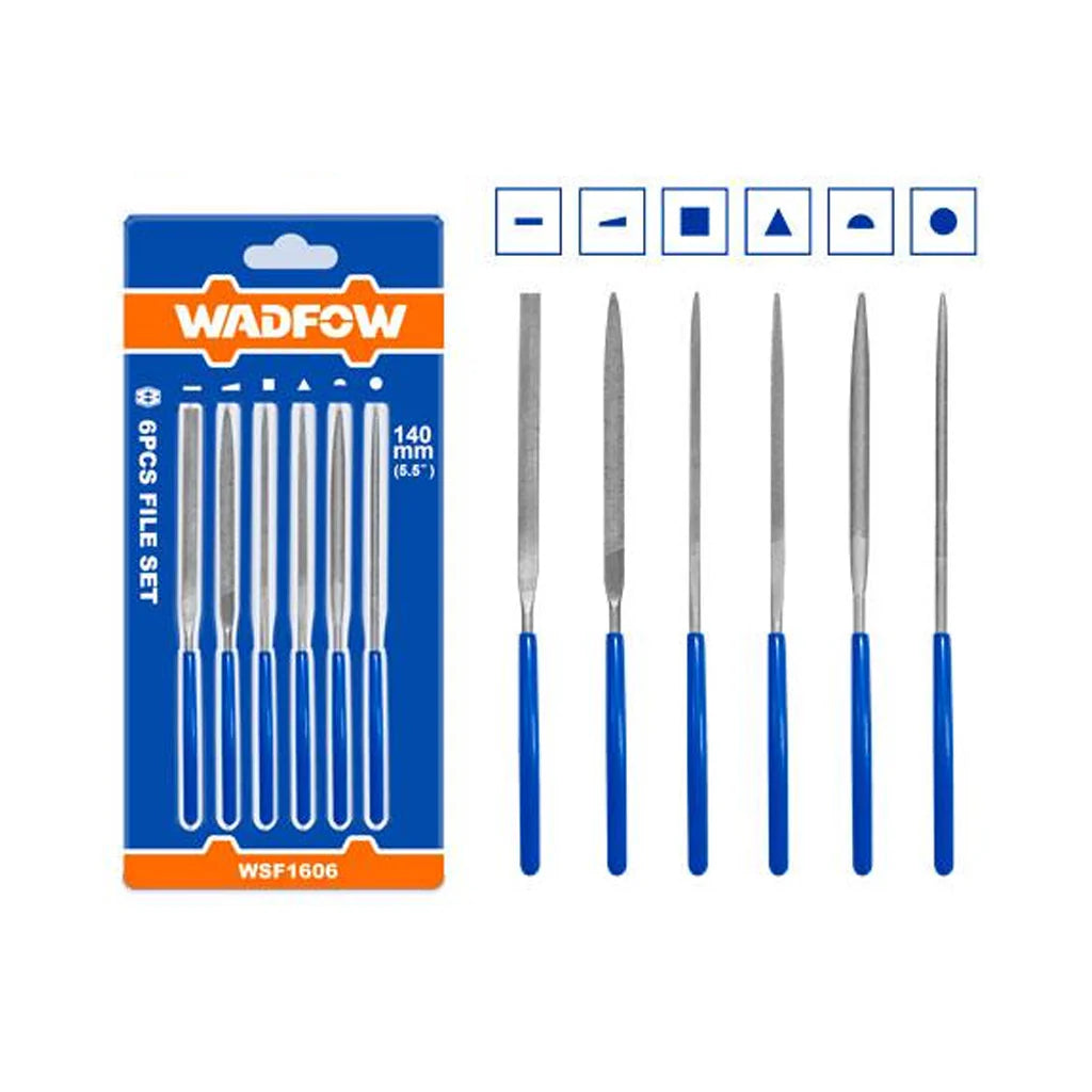 WADFOW FILE SET 140MM 6PCS