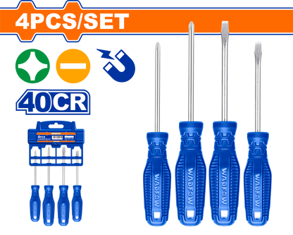 WADFOW SCREWDRIVER SET MAG 40CR 4PCS