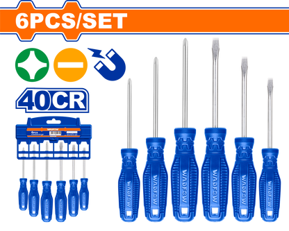 WADFOW SCREWDRIVER SET MAG 40CR 6PCS