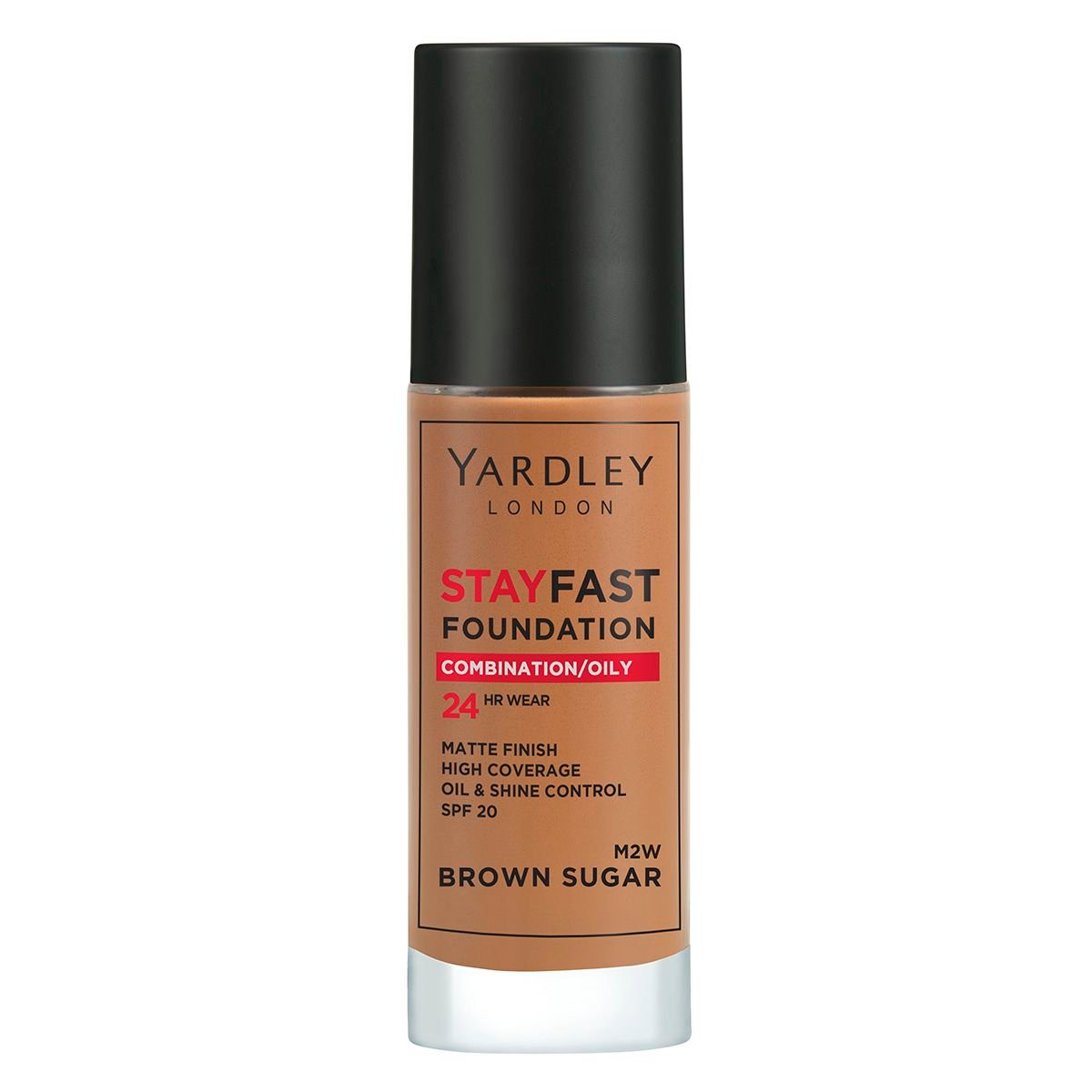 Yardley Stayfast Foundation 30ml - M2W Brown Sugar
