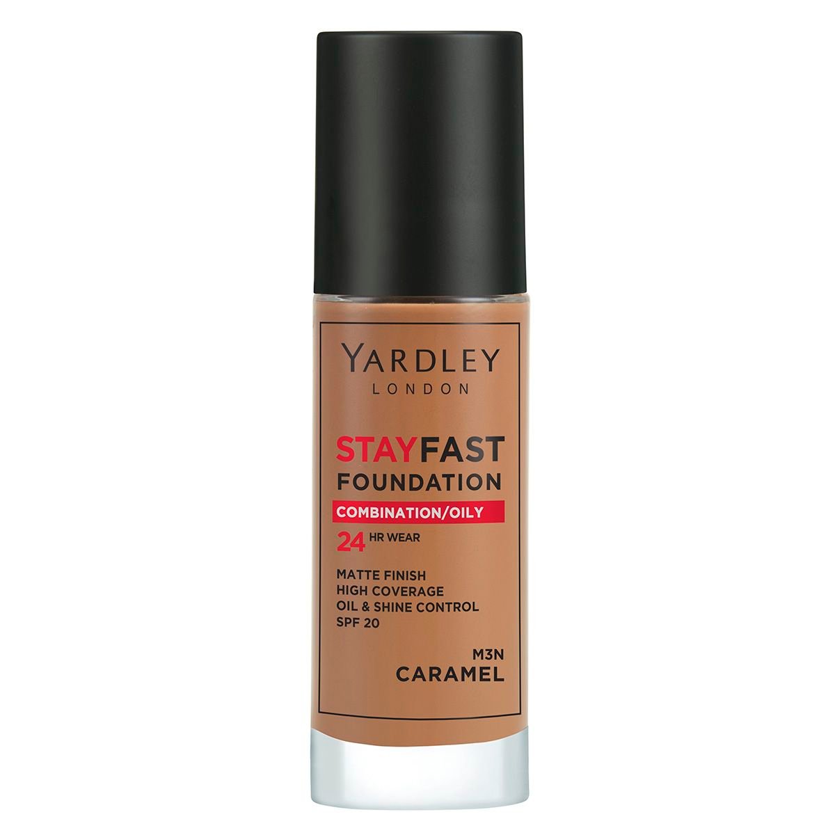 Yardley Stayfast Foundation 30ml - M3N Caramel