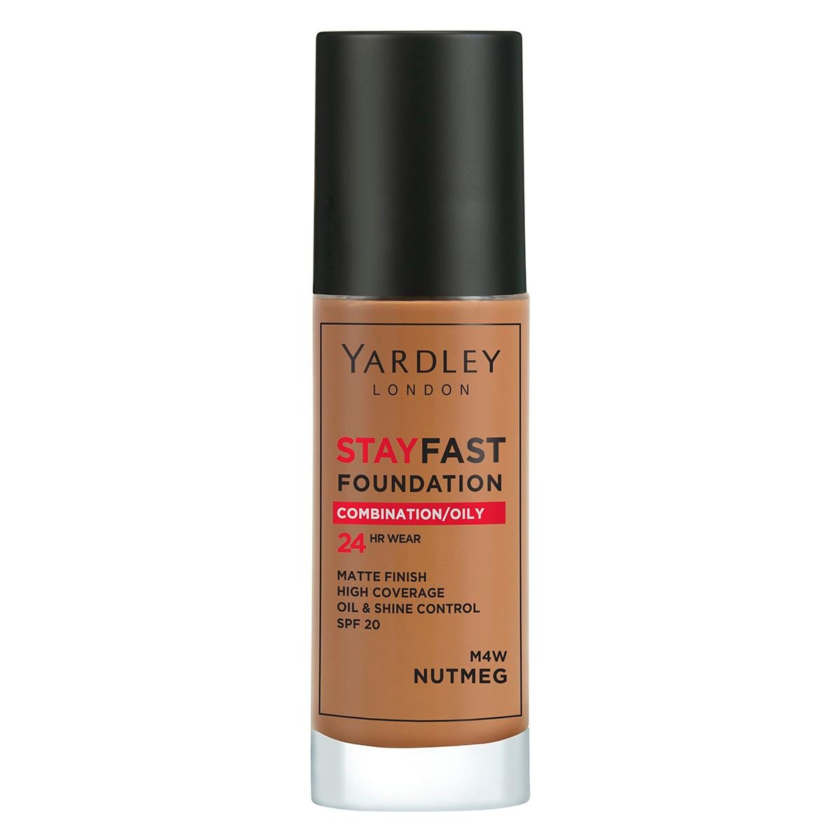 Yardley Stayfast Foundation 30ml - M4W Nutmeg