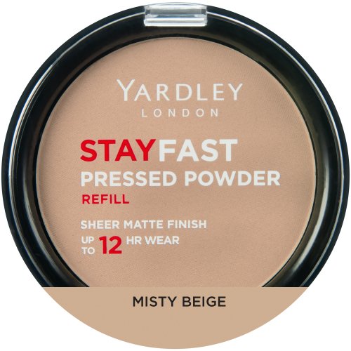 Yardley Stayfast Pressed Powder Refill Misty Beige 