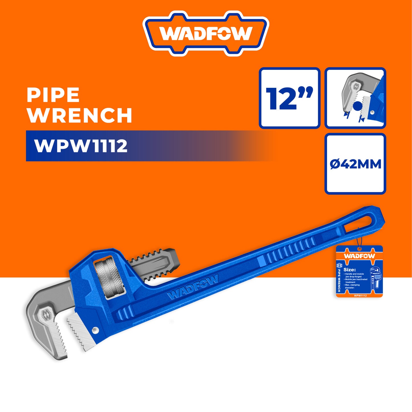 WADFOW PIPE WRENCH 300MM
