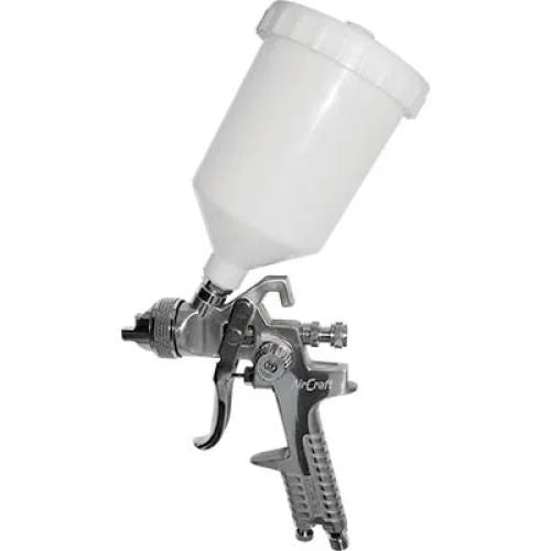SPRAY GUN HVLP 1.7MM NOZZLE 600CC PLASTIC CUP