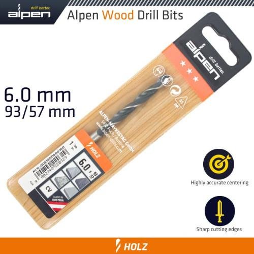 WOOD DRILL BIT 6 X 93MM