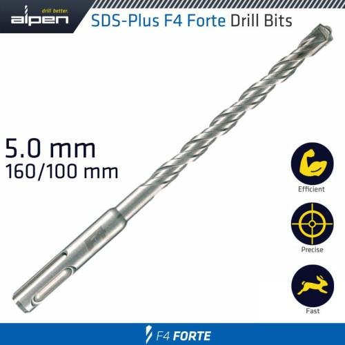 SDS PLUS DRILL HAMMER F4 BIT 160 X 100 5MM