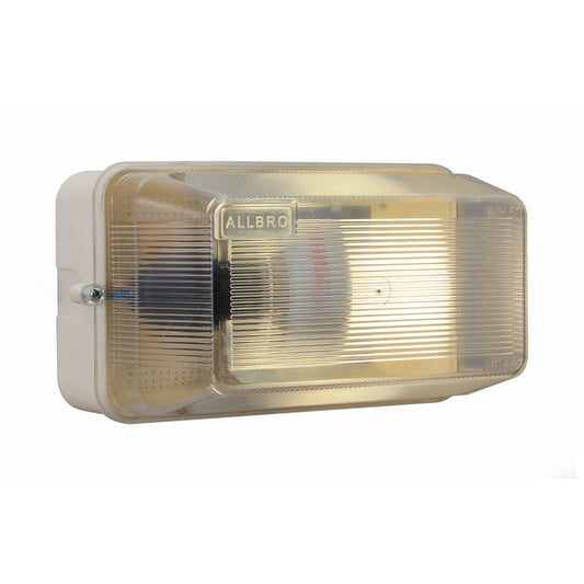 EUROLUX Rectangular plastic bulkhead white