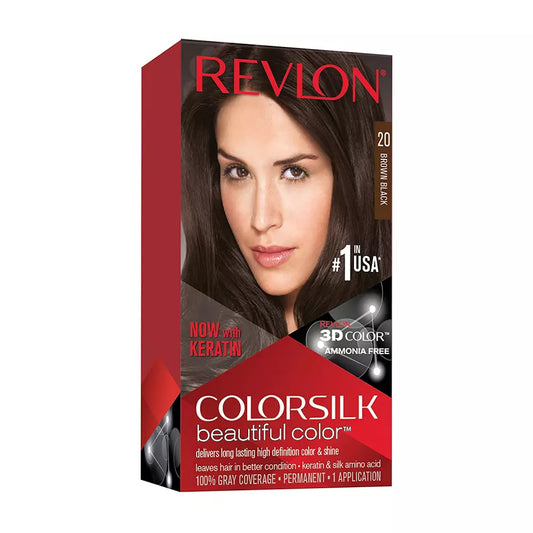 Revlon Colorsilk Beautiful Color, Brown/Black, 1 Count