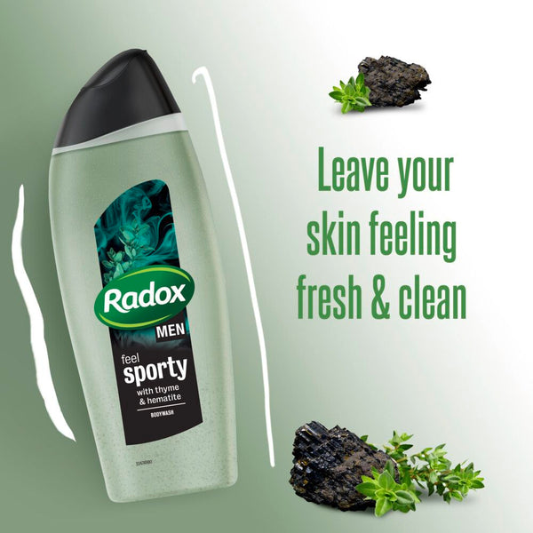 Radox MEN Feel Sporty Thyme and Hematite Body Wash 400ml