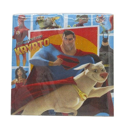 Superman & D.C Pets Two Ply Paper Napkin 33X33cm