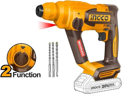 INGCO 20V PS+ C/L ROTARY HAMMER 1.8J +ACC NO B/C