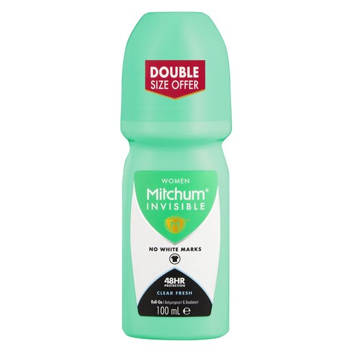 Mitchum Women Clear Fresh Invisible Antperspirant Roll-On 100ml