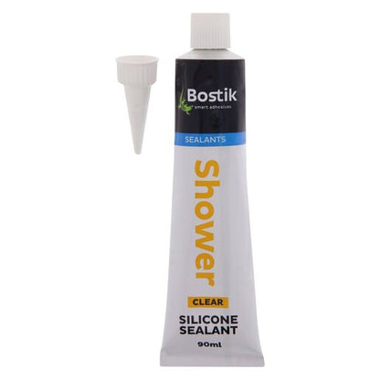 Bostik Shower Clear Silicone Sealant 90ml