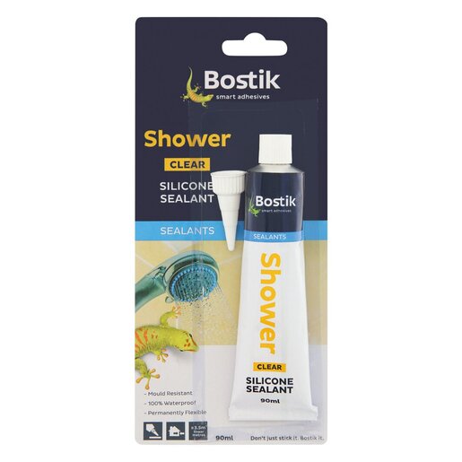 Bostik Shower Clear Silicone Sealant 90ml