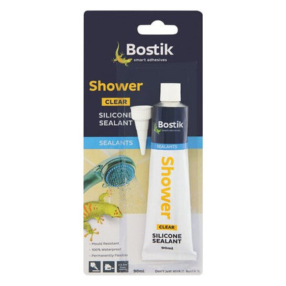 Bostik Shower Clear Silicone Sealant 90ml