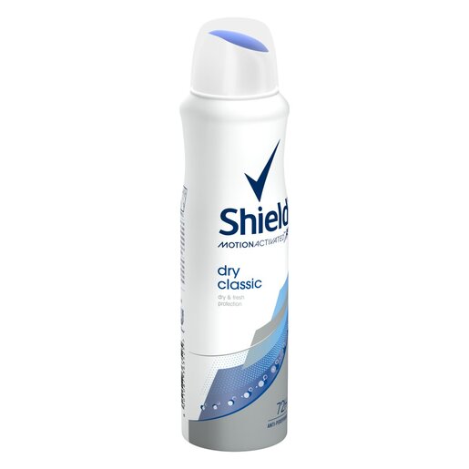 Shield Women Dry Classic Antiperspirant Deodorant Body Spray 150ml