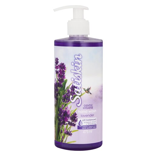 SATISKIN HAND WASH LAVENDER 475ML