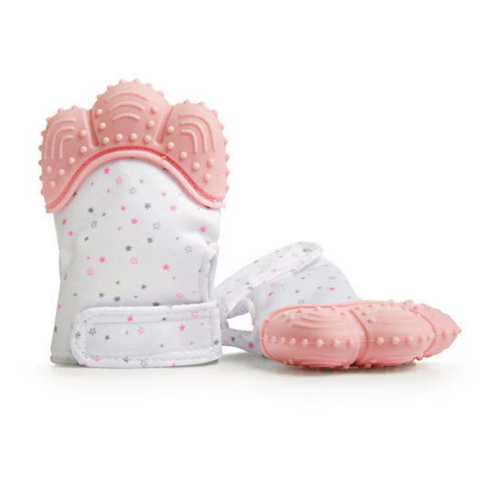 Teething Mittens – Pink Star