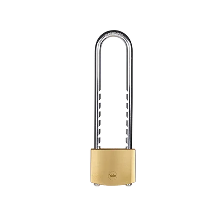 YALE 50mm Brass Removable Shackle Ratchet Padlock