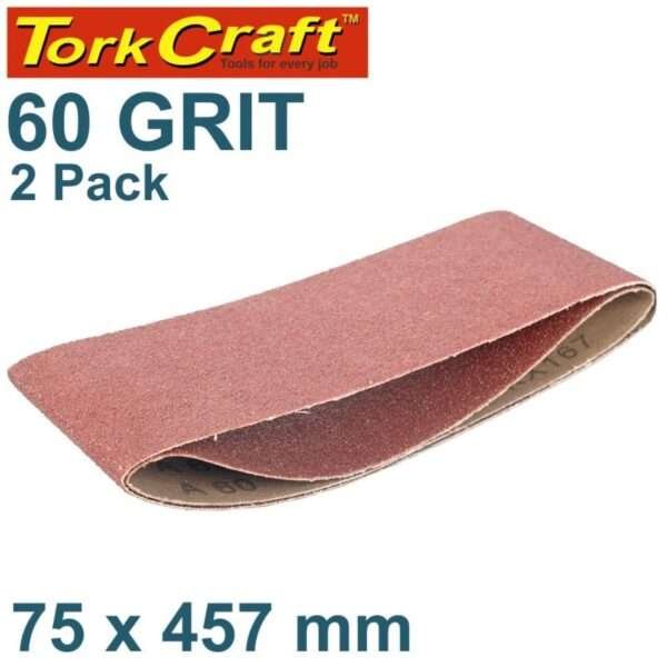 SANDING BELT 75 X 457MM 60GRIT 2/PACK - Image 2