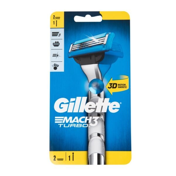 Gillette Mach 3 Turbo Razor (2 Pack)