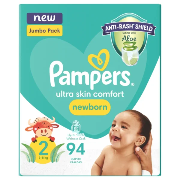 Pampers Active Baby Size 2 Jumbo Pack (94's)