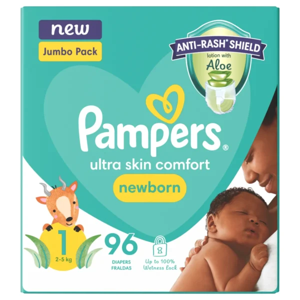 Pampers Active Baby Size 1 Jumbo Pack (96's)